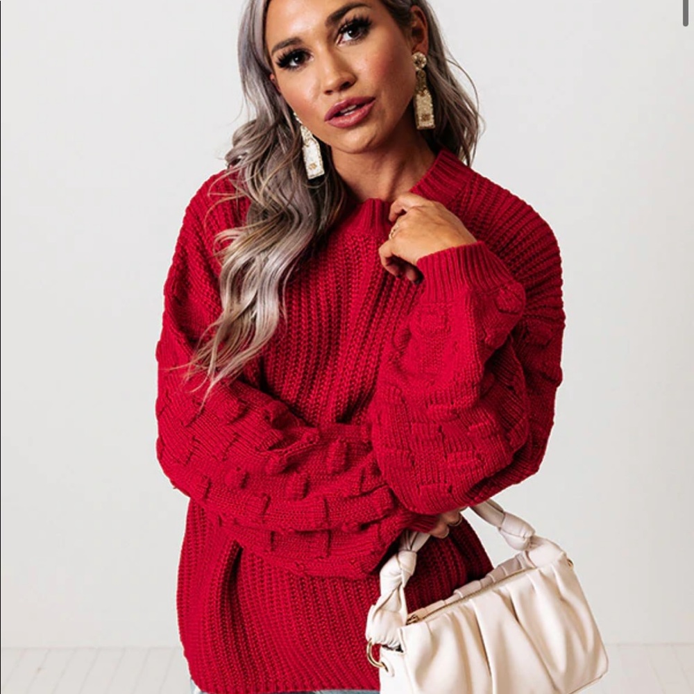 Pumpkin Weather Knit Sweater In Rose 🤍